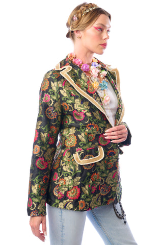 RENAISSANCE SILK JACQUARD BLAZER