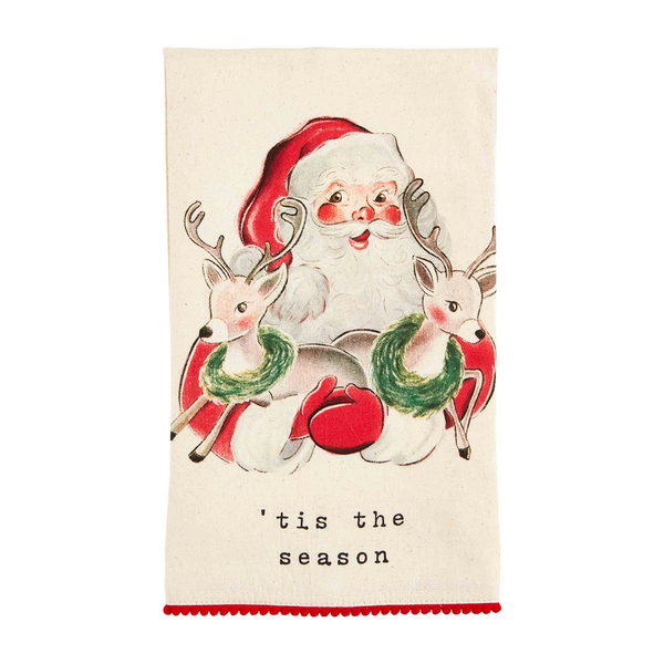 Santa and Reindeer Hand Towel 4 Styles