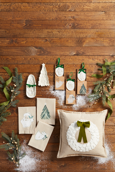 Painted Christmas Towels