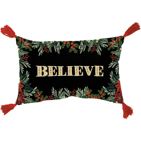 Christmas "Believe" Pillow