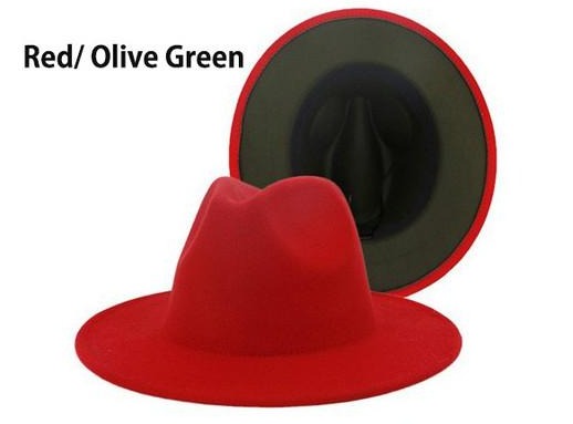 women double-sided color matching jazz hat-10 colors