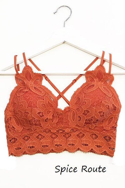 Anemone~ Beautiful crochet lace bralette~ Extended Sizes