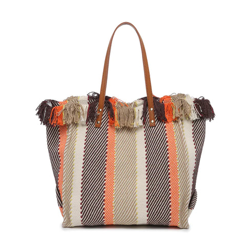 Madison Handwoven Striped Tote