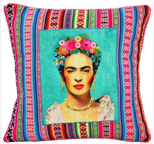 Cruel Embroidered Frida Pillow