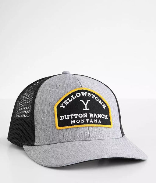 Wrangler Yellowstone Dutton Ranch Montana Patch Trucker cap