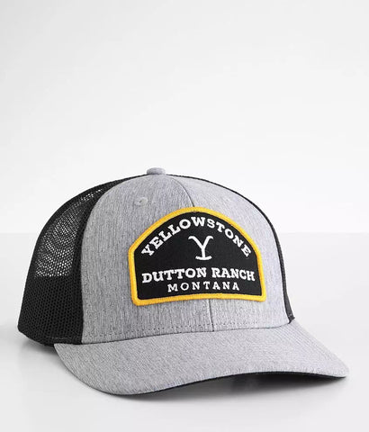 Wrangler Yellowstone Dutton Ranch Montana Patch Trucker cap