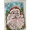 "SANTA SNOW" Long Sleeve Distressed Tee
