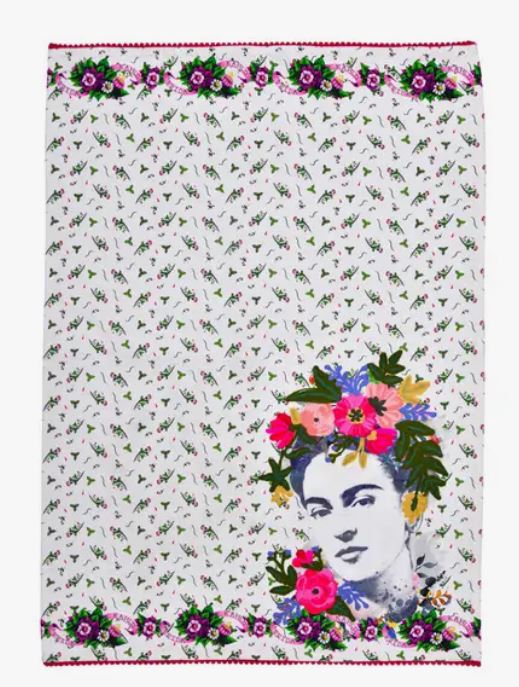 Cruel Embroidered Frida Tea Towel