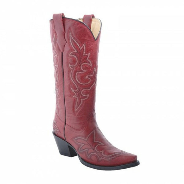 Corral Women Red Embroider Cowboy Western Boots R1952 (PM)