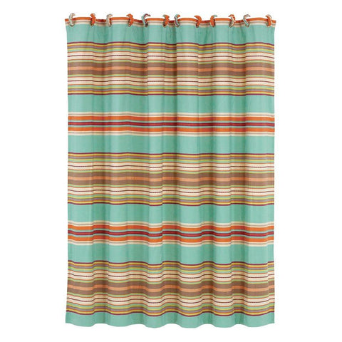 Serape Shower Curtain & Covered Rings