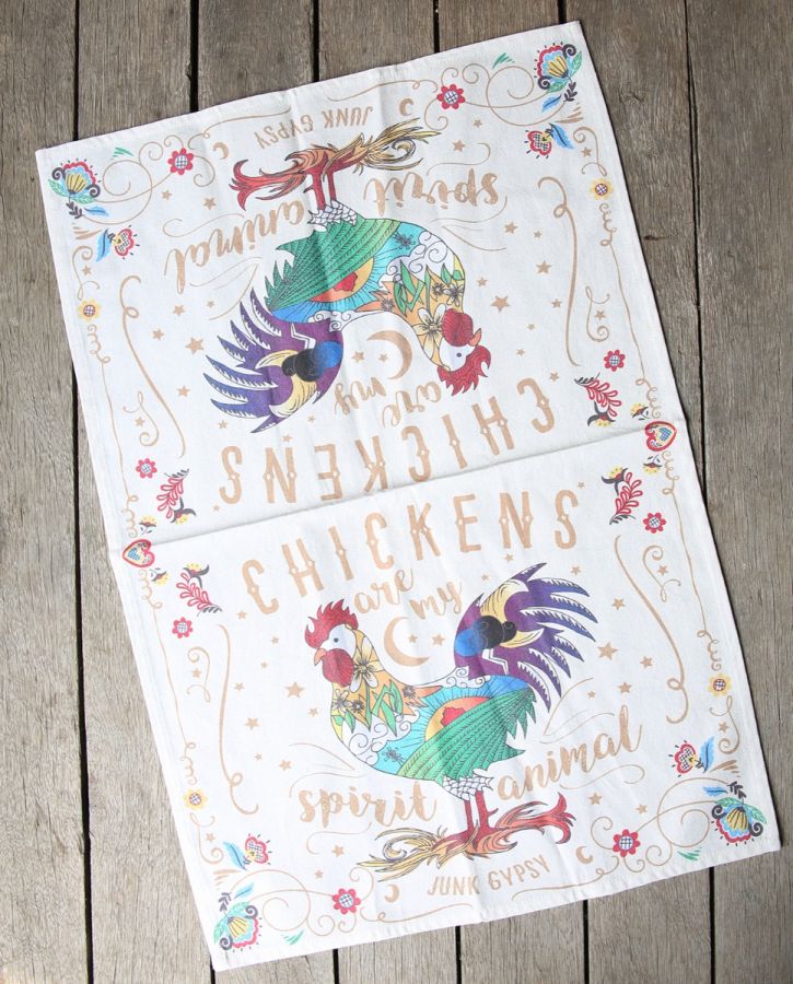 Chicken Spirit Tea Towel