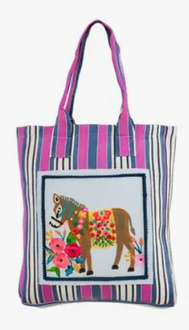 Cruel Embroidered Donkey Tote Bag