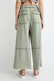 Feeling Good Utility Wide Leg Terry Pants