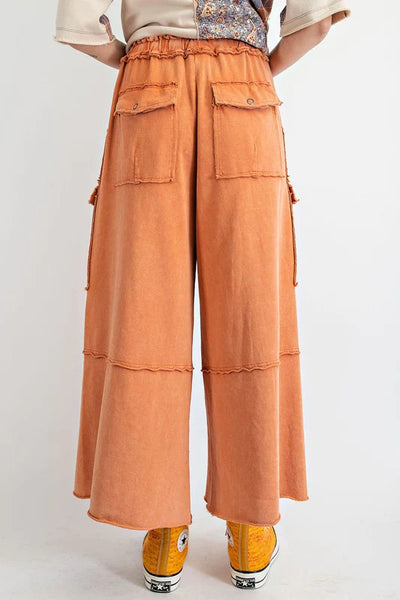 Feeling Good Utility Wide Leg Terry Pants