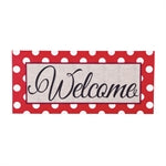 Welcome Polka Dot Mat