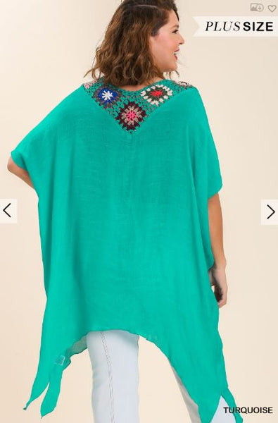 Kaftan Top with Crochet