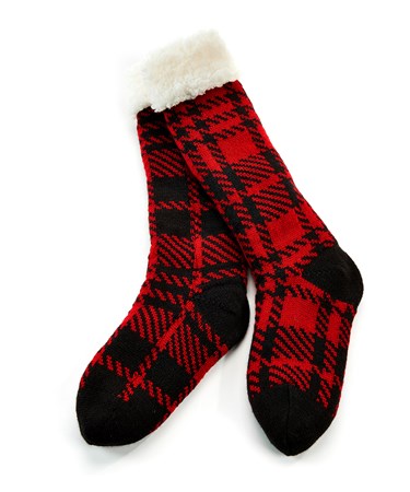 Red & Black Sleep Socks