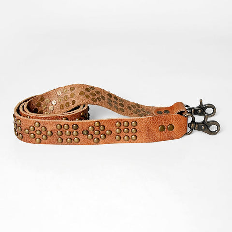 Studded Leather Purse Strap - 2 variations