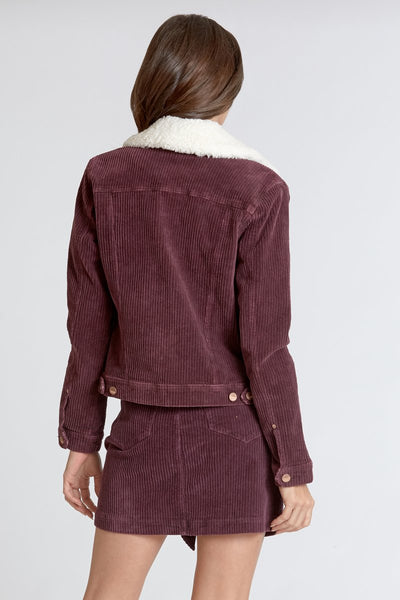 Alyssa Jacket in Mulberry