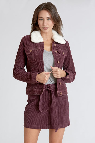 Alyssa Jacket in Mulberry