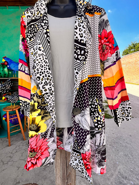 Adore Printed Open Duster