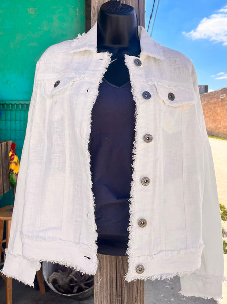 White Linen Jacket