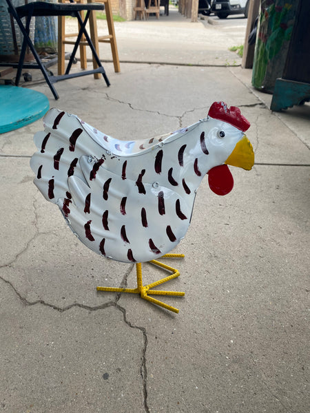 Small Metal Chickens 13"