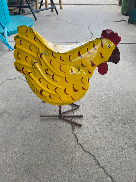 Small Metal Chickens 13"