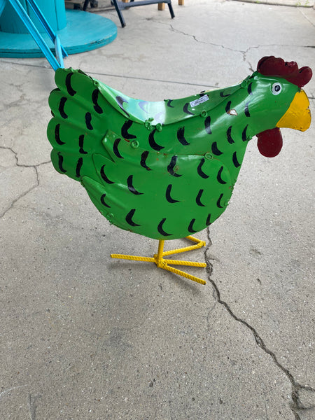 Small Metal Chickens 13"