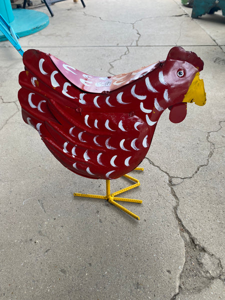 Small Metal Chickens 13"