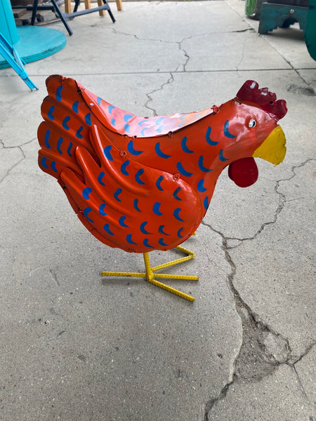 Small Metal Chickens 13"