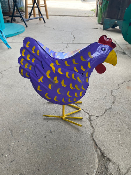 Small Metal Chickens 13"