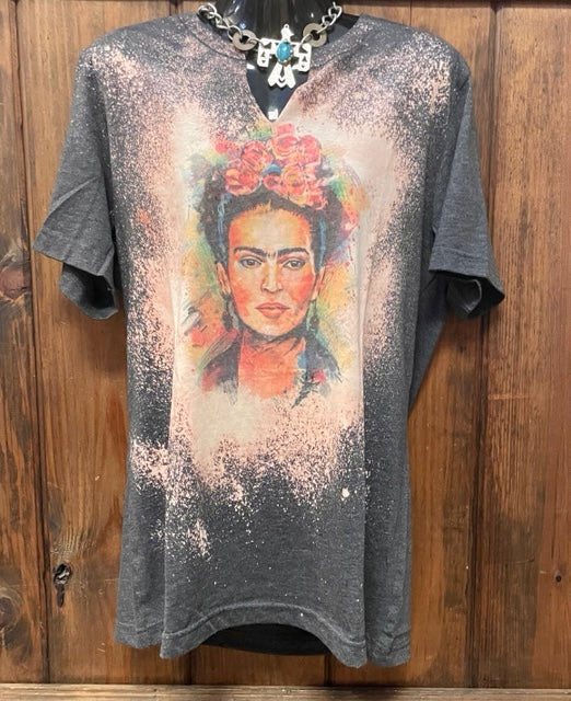 Frida Bleach Wash Short Sleeve T-shirt