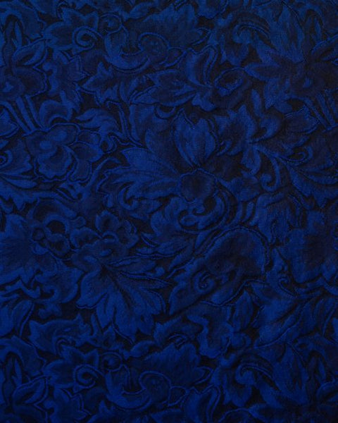 Solid Color Baroque Jacquard Silk Scarf 20"