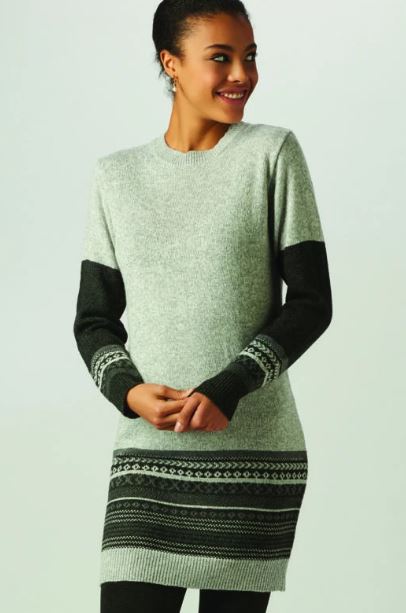 Light Grey Sweater Dress