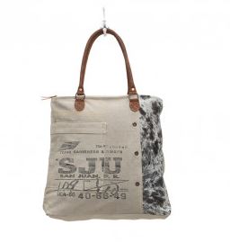 Myra Bag Segmented Life Upcycled Canvas Tote Bag