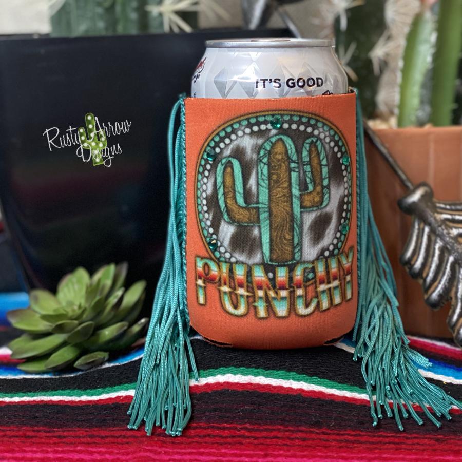 Punchy Fringe Trim 12 oz Koozie