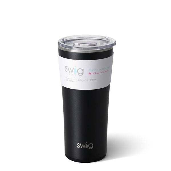 Matte Black Insulated Tumbler 22 oz.