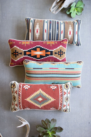 Printed Southwest Lumbar Pillows - 4 prints