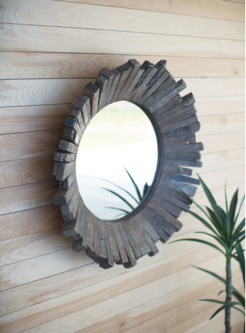 Recycled Wooden Mirror