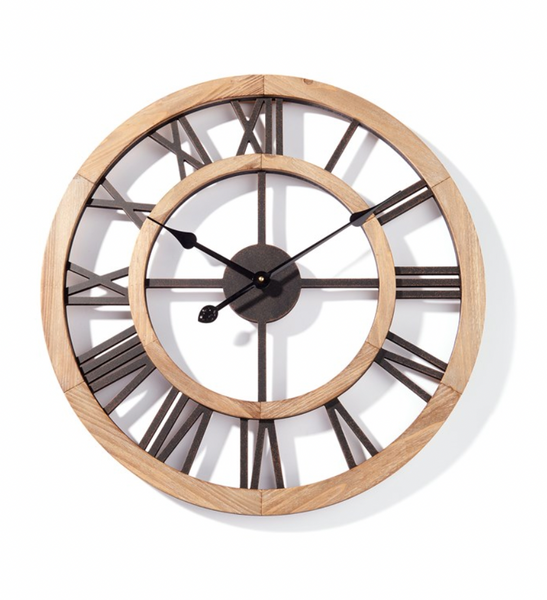 Mixed Material Wall Clock