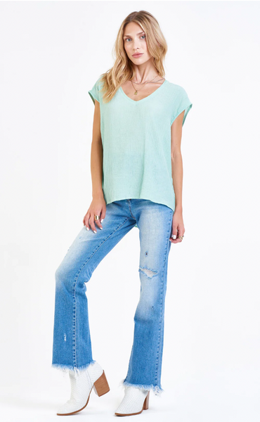 Yanis Sleeveless Top Seafoam