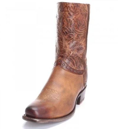 Sonora Bailey Tooled Floral Studded Ankle Boots