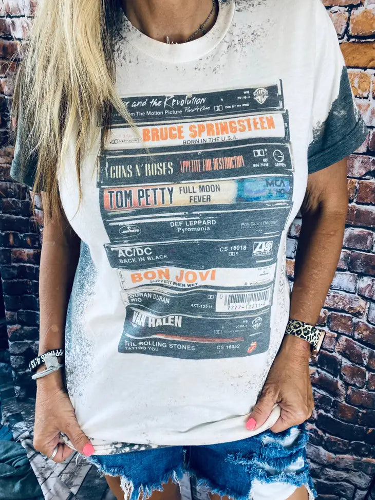 Vintage 80's Rock Cassette Tee