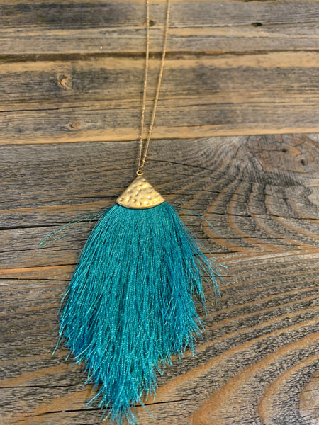 Thread Tassel Necklace