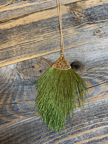 Thread Tassel Necklace