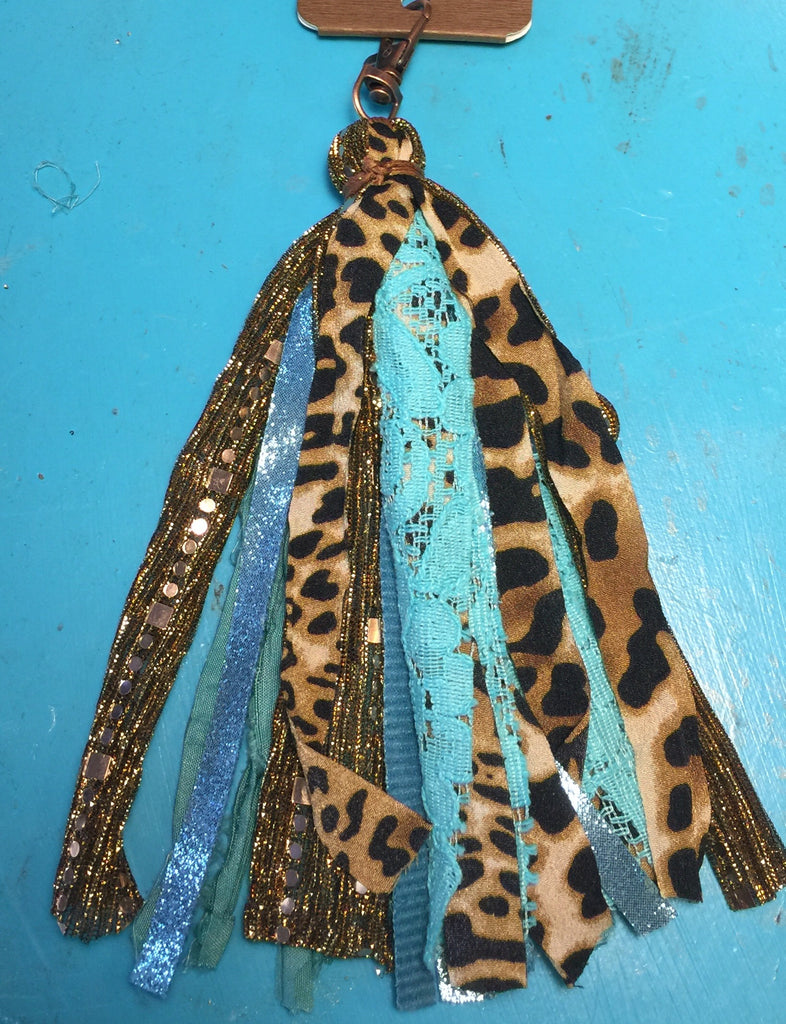 Cheetah and Turquoise Tassel