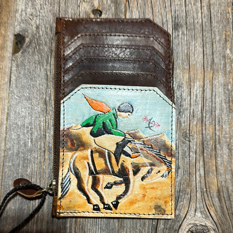 Cowboy on Horse Credit Card Wallet