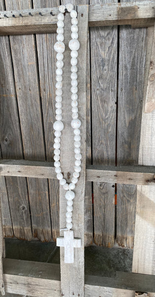 Clay Rosary Beads w/Cross