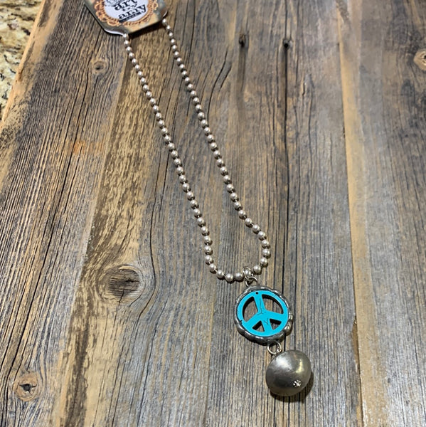 Peace Necklace with Navajo bead